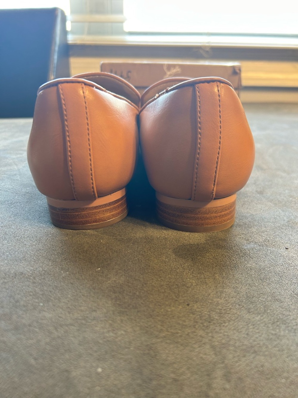 Christian Louboutin Men's Tan Leather Slip-On Loafers - Picture 7 of 8